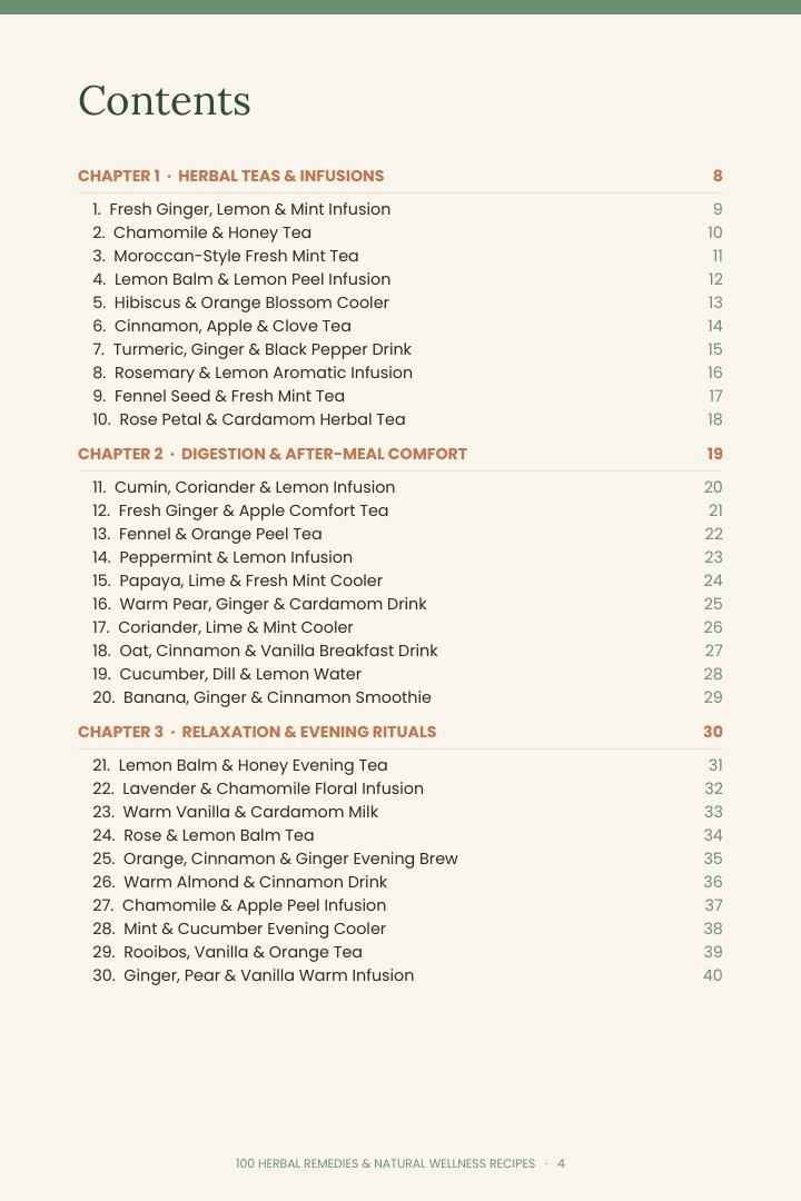 Clickable table of contents