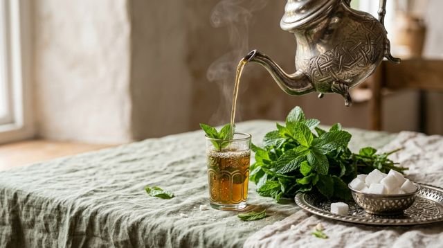 Moroccan-Style Fresh Mint Tea