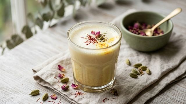 Cardamom, Rose & Saffron Milk